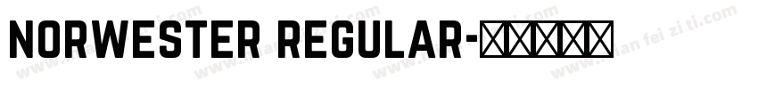 norwester regular字体转换